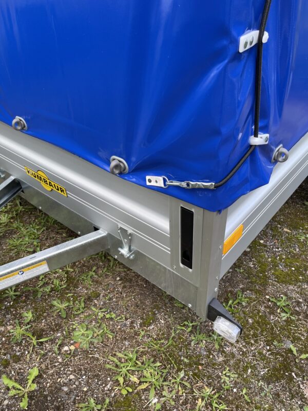 Humbaur Einachsanhänger HA 752513 KV (Klappe vorne) mit Hochplane – Bild 2
