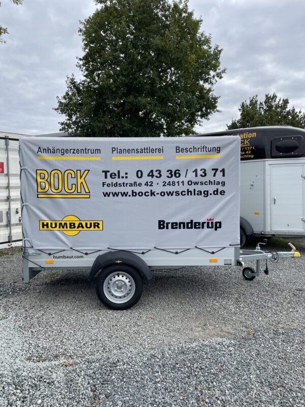 Vermietanhänger Nr. 1 mit Plane und Spriegel, 750 kg – Bild 4