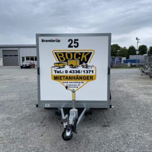 Vermietanhänger Nr. 25 Kofferanhänger, 1,3 t
